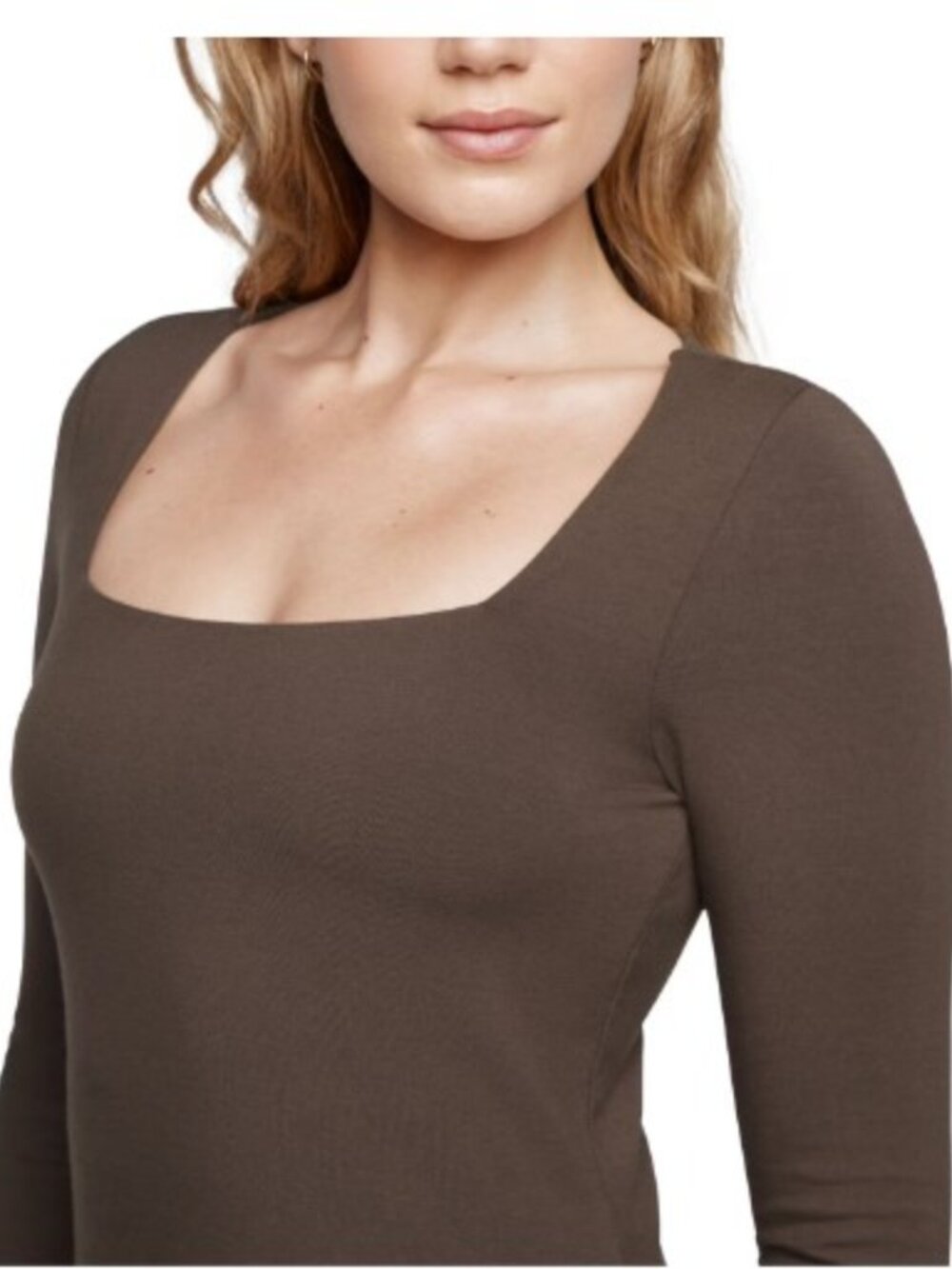 New with Tags - Express Women's Square Neck Top (lux feel fabric)